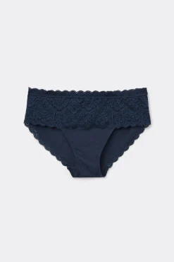 Slip in Pizzo e Cotone
