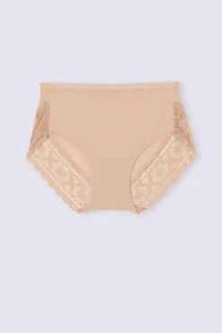 Slip Vita Alta in Microfibra Ultralight e Pizzo