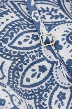 Sottoveste Lunga in Raso di Viscosa Flower Paisley