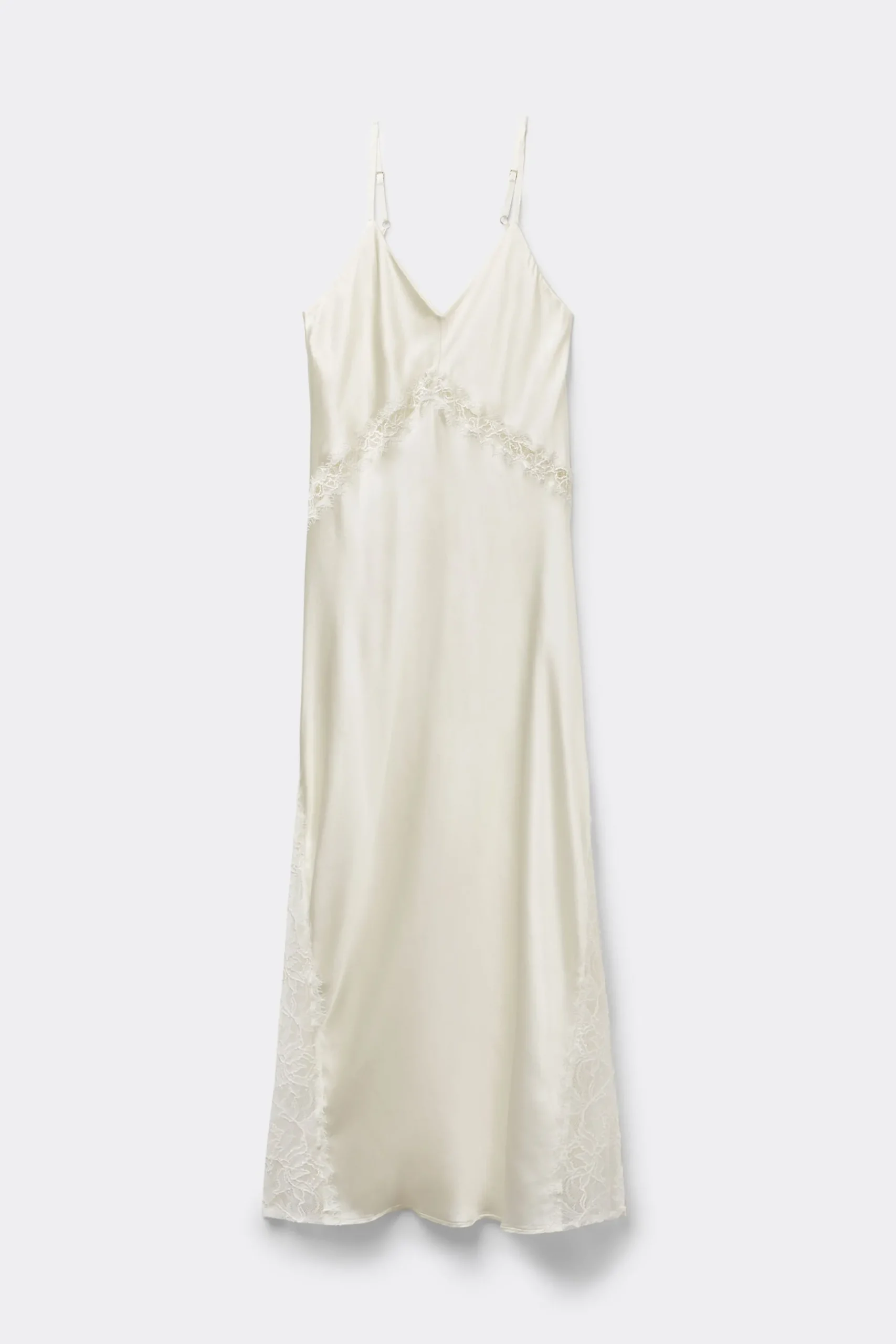 Sottoveste Lunga Seta e Pizzo Her Beauty