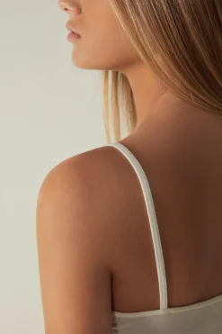 Top in Modal Ultralight con Cashmere con Pizzo