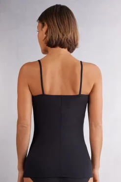 Top in Modal Ultralight con Cashmere con Pizzo