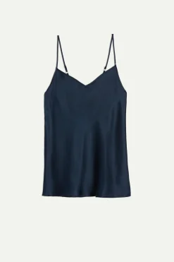 Top in Raso di Seta con Scollo a V