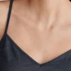 Top Scollo a V in Lino