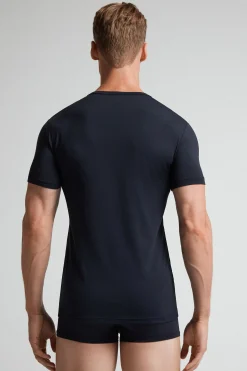 T-shirt in Microfibra
