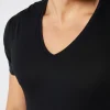 T-Shirt Scollo V in Cotone Superior Extrafine