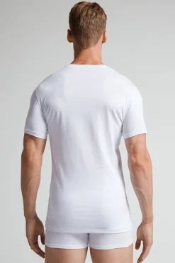 T-Shirt Uomo in Cotone Superior Elasticizzato