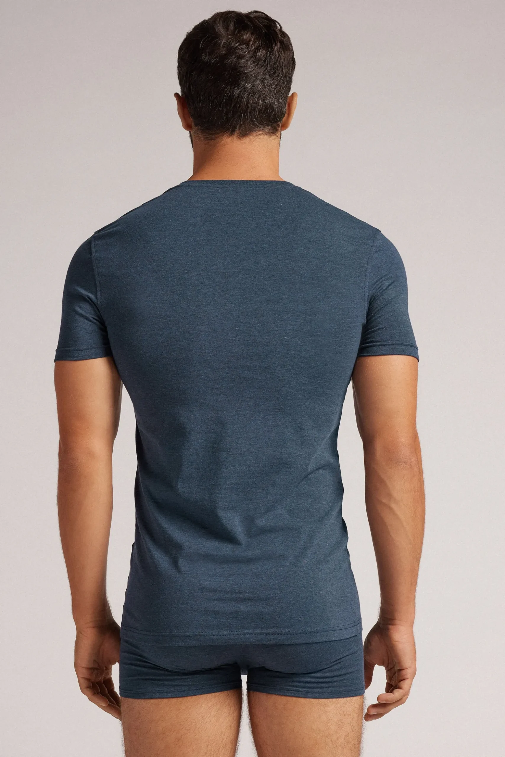 T-Shirt Uomo in Cotone Superior Elasticizzato